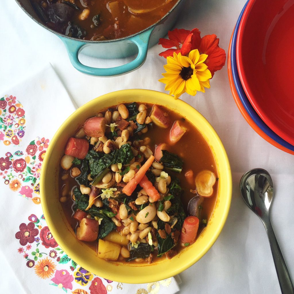 Spanish White Bean and Vegetable Stew - Feel Good Kitchen